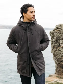 Outlet Finisterre Men's Vellus Parka Jacket Raven