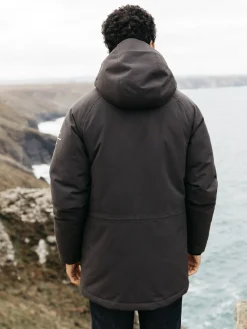 Outlet Finisterre Men's Vellus Parka Jacket Raven