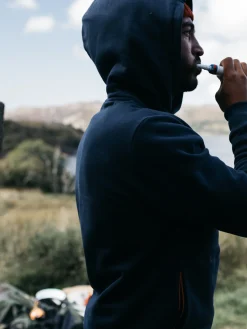 New Finisterre Men's Zawn Hoodie Navy