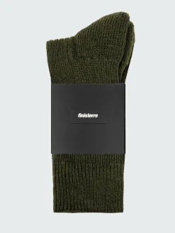 Best Sale Finisterre Ribbed Sock Khaki