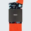Discount Finisterre Tidelands Lightweight Sock MicroplasticsFlame/Navy