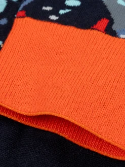 Discount Finisterre Tidelands Lightweight Sock MicroplasticsFlame/Navy