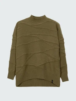 Best Finisterre Women's Arkose Knit Sweater WillowGreen