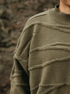 Best Finisterre Women's Arkose Knit Sweater WillowGreen