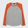 Flash Sale Finisterre Women's Bailey Long Sleeve T-Shirt GreyMarl/RedRust