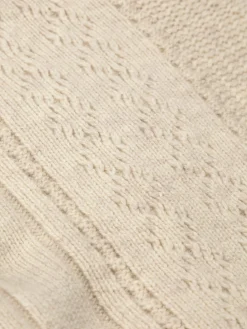 Discount Finisterre Women's Berneray Cable Crew Sweater PebbleGrey