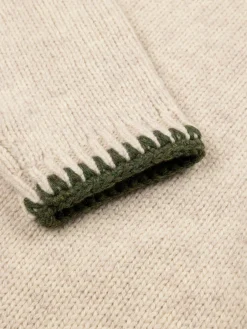 Flash Sale Finisterre Women's Blanket Stitch Taran Sweater Oatmeal