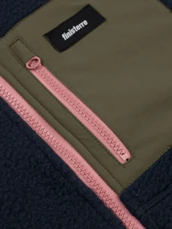 Sale Finisterre Women's Bolster Fleece Vest Navy/Olive