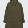 Shop Finisterre Women's Caelus Waterproof Parka Olive
