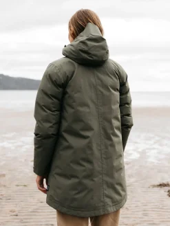 Shop Finisterre Women's Caelus Waterproof Parka Olive