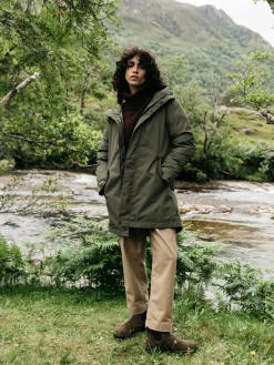Shop Finisterre Women's Caelus Waterproof Parka Olive