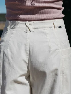 Shop Finisterre Women's Croft Workwear Balloon Pant Ecru
