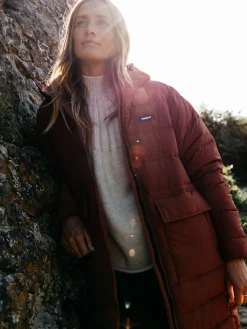 Cheap Finisterre Women's Elara Coat DarkRosewood