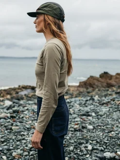 Discount Finisterre Women's Eldon Long Sleeve T-Shirt WillowGreen
