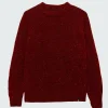 Flash Sale Finisterre Women's Farne Crew Neck Knit Jumper BerryRed