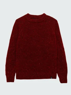 Flash Sale Finisterre Women's Farne Crew Neck Knit Jumper BerryRed