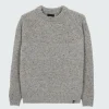 Fashion Finisterre Women's Farne Crew Neck Knit Sweater GreyMarl