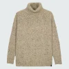 Cheap Finisterre Women's Farne Roll Neck Knit Sweater Oatmeal