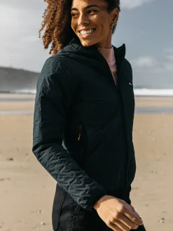 Shop Finisterre Women's Firecrest Hooded Jacket Black