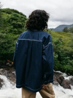 Clearance Finisterre Women's Gwavas Overshirt Denim