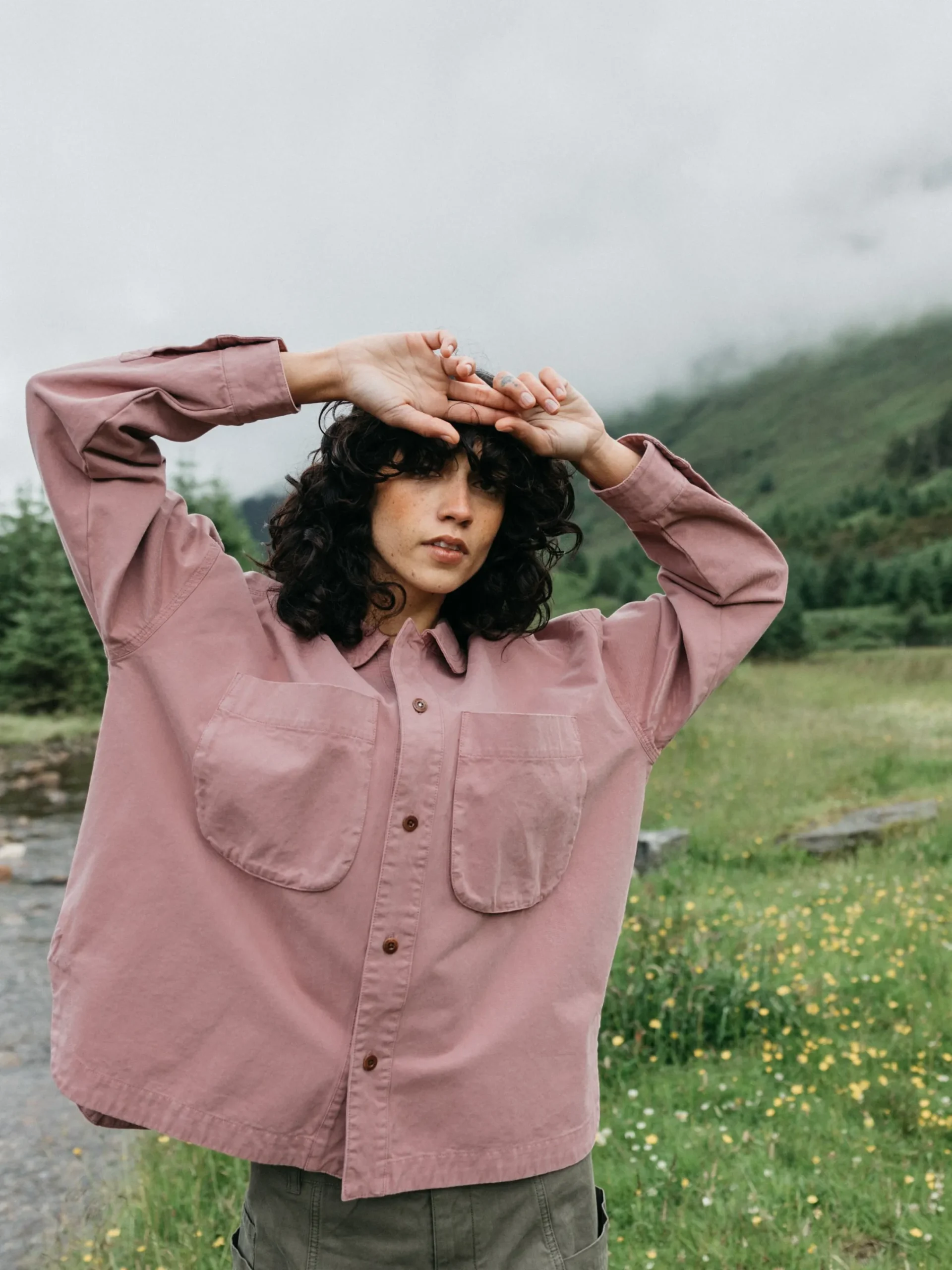 Fashion Finisterre Women's Gwavas Overshirt HeatherMist