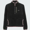 Cheap Finisterre Women's Hegen 1/4 Zip Wool Fleece RavenBlack