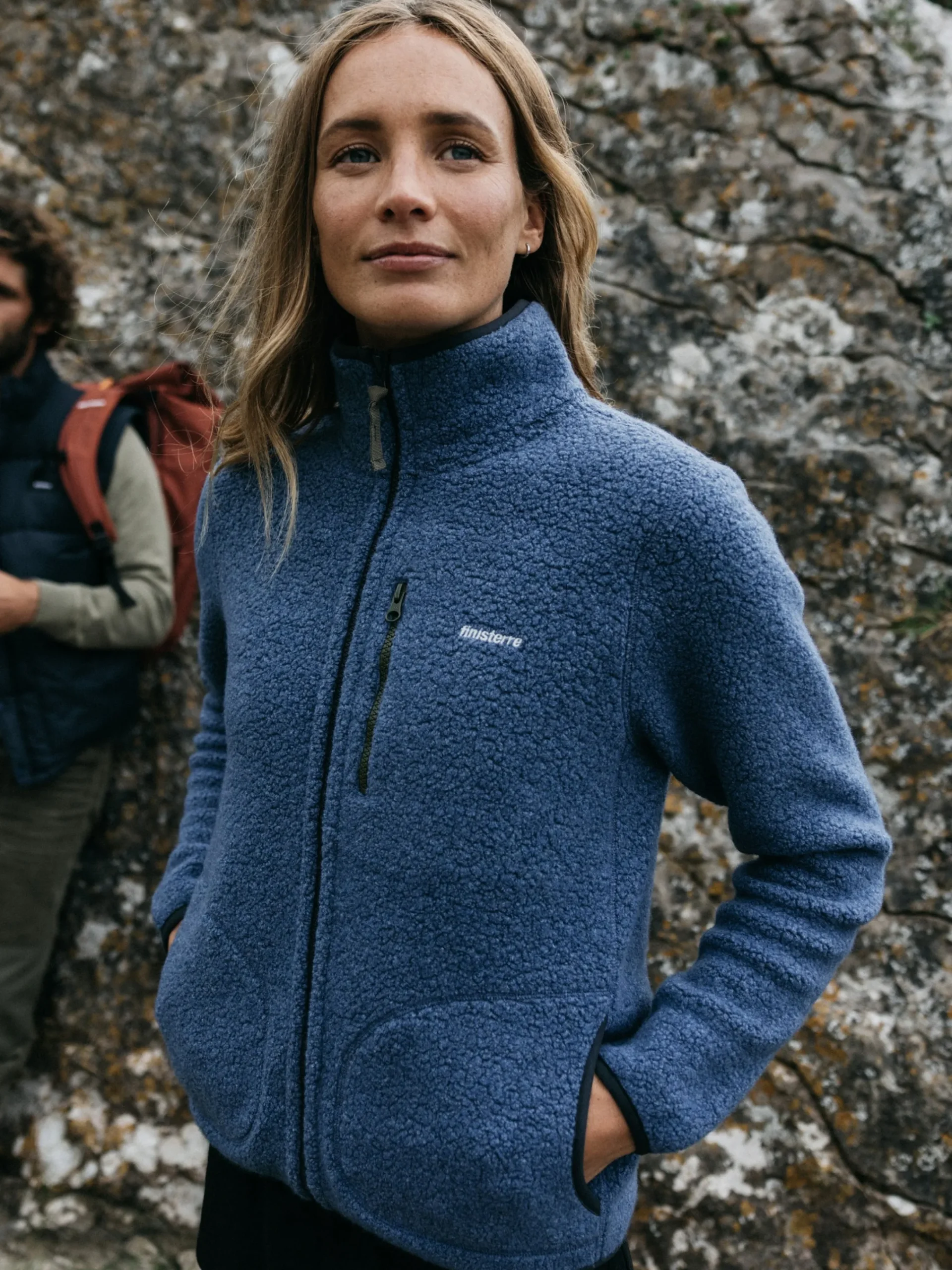 Sale Finisterre Women's Hegen Full Zip Wool Fleece CoastalFjord