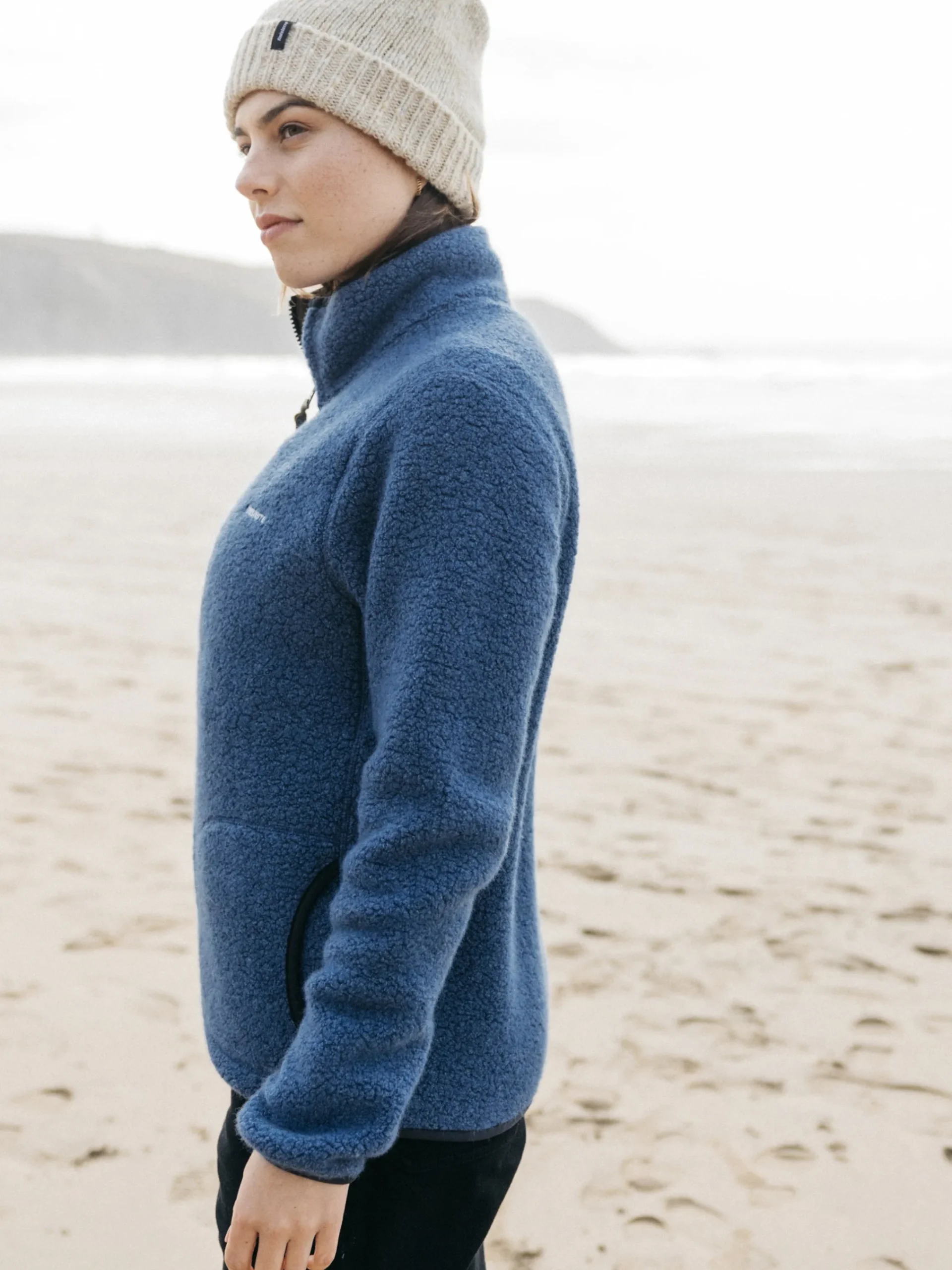 Sale Finisterre Women's Hegen Full Zip Wool Fleece CoastalFjord
