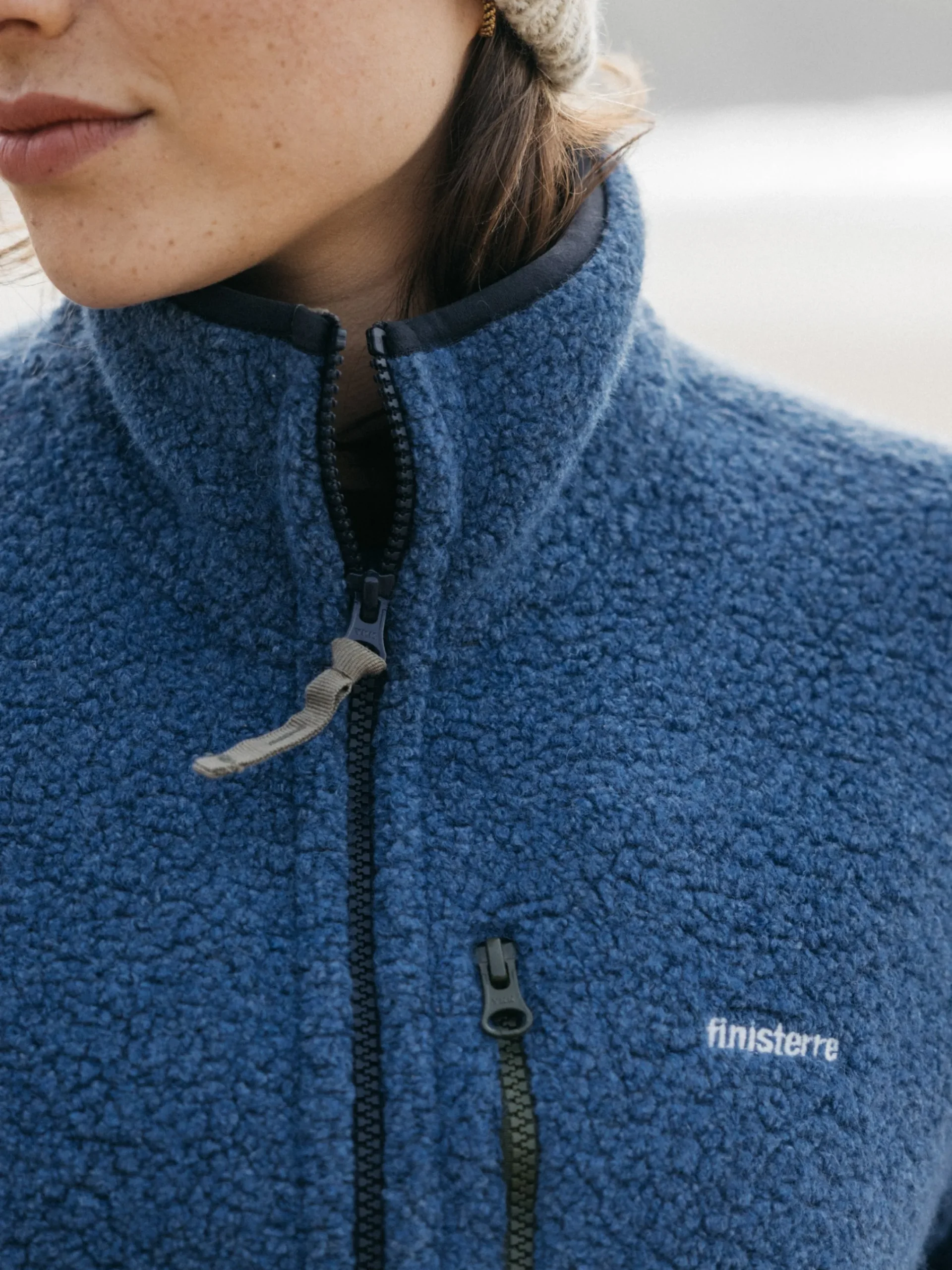 Sale Finisterre Women's Hegen Full Zip Wool Fleece CoastalFjord