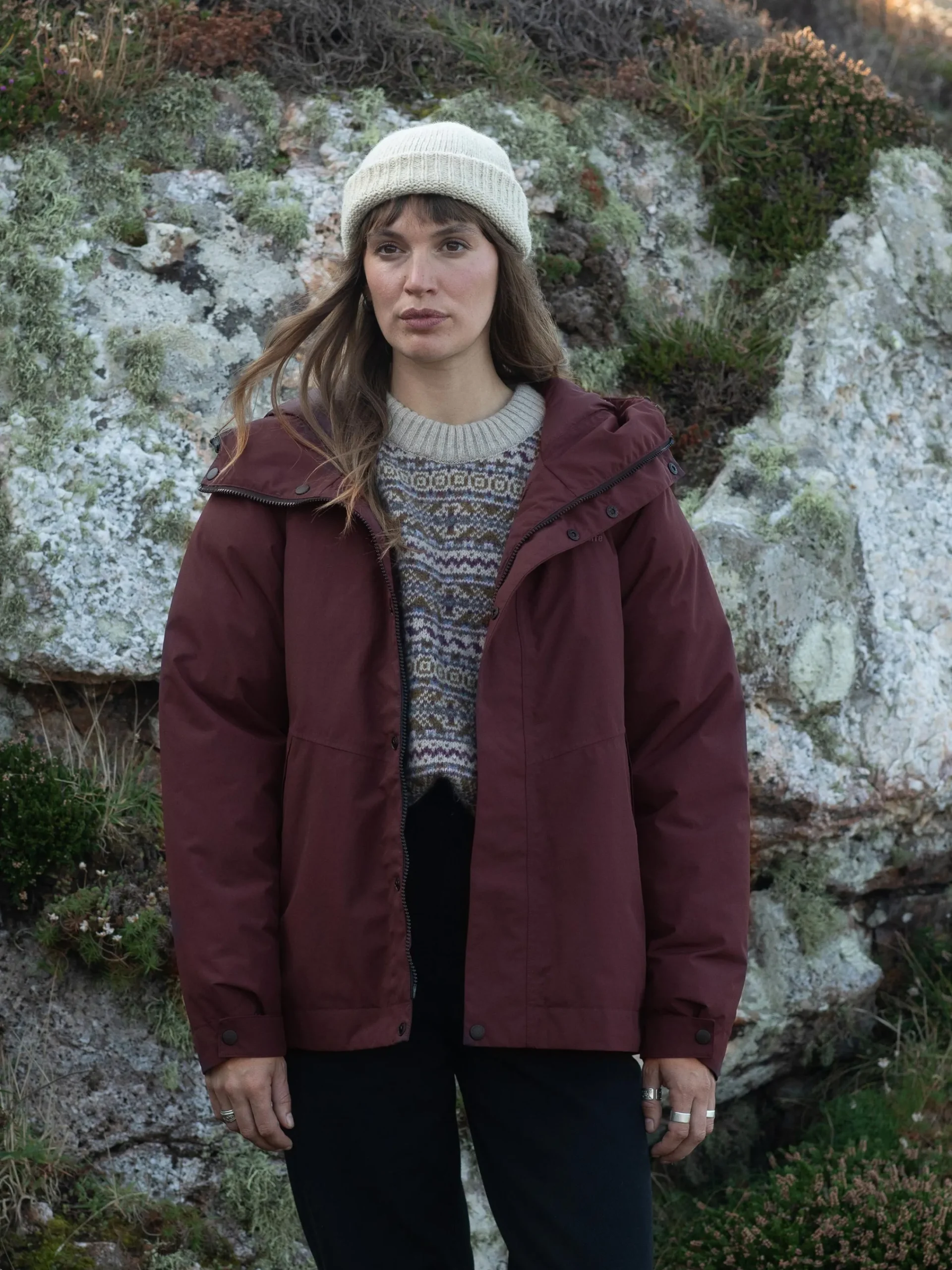 Clearance Finisterre Women's Ignis Jacket BlackCherry