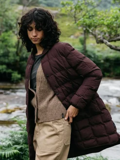 Cheap Finisterre Women's Lapwing Coat BlackCherry