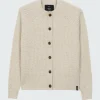 Flash Sale Finisterre Women's Mora Crew Neck Cardigan Ecru