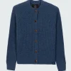 Sale Finisterre Women's Mora Crew Neck Cardigan Denim