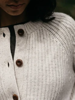 Flash Sale Finisterre Women's Mora Crew Neck Cardigan Ecru