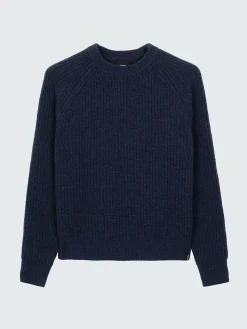 Hot Finisterre Women's Mora Knit Sweater Navy