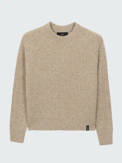 Clearance Finisterre Women's Mora Knit Sweater Oatmeal