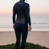 Best Finisterre Women's Nieuwland 5.5/4.5mm Yulex® Chest Zip Hooded Wetsuit Ink