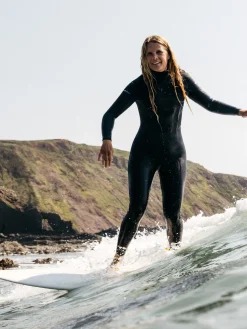 Shop Finisterre Women's Nieuwland 3.5/2.5mm Yulex® Chest Zip Wetsuit Ink