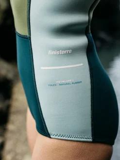 Flash Sale Finisterre Women's Nieuwland 2mm Yulex® Swimsuit Teal/Khaki/Aqua