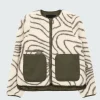 Store Finisterre Women's Orsik Fleece Printed Jacket ContourPrint