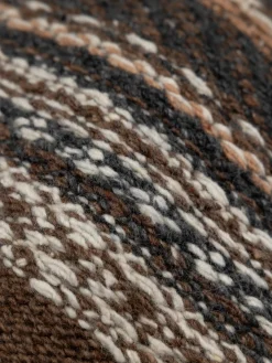 Outlet Finisterre Women's Rocall Fair Isle Roll Neck Sweater ChocolateMulti