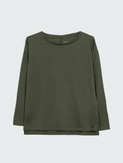 Flash Sale Finisterre Women's Seeker Merino Long Sleeve T-Shirt Olive