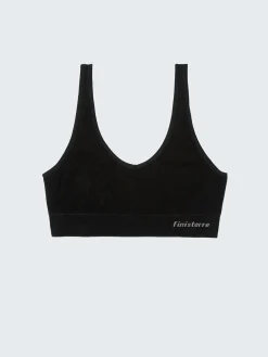 Shop Finisterre Women's Sia Seamless Bralet Black
