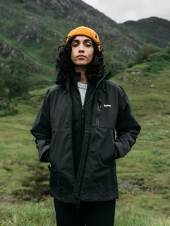 Shop Finisterre Women's Stormbird Waterproof Jacket Black