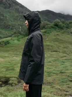 Shop Finisterre Women's Stormbird Waterproof Jacket Black