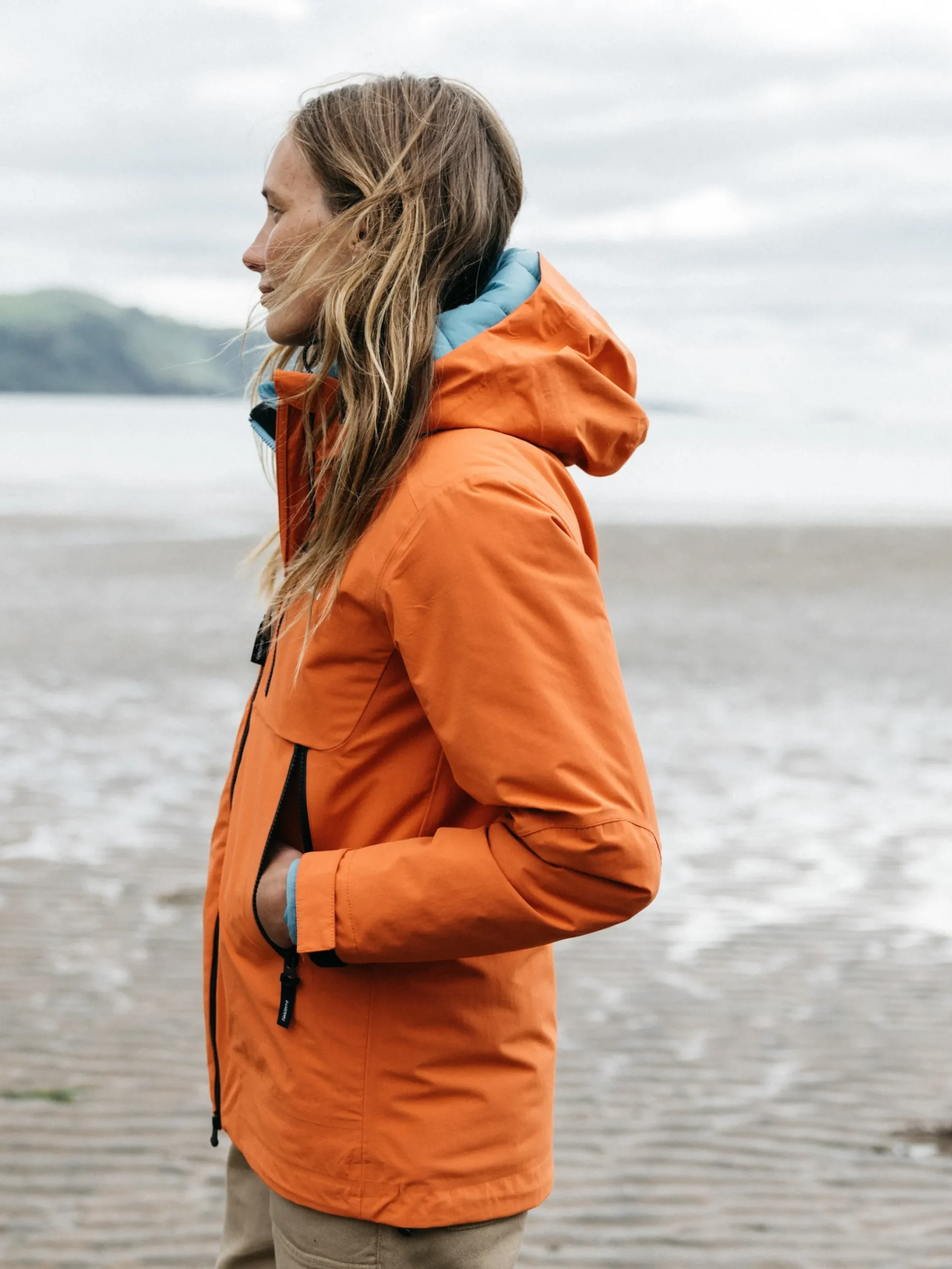 Clearance Finisterre Women's Stormbird Waterproof Jacket RedRust