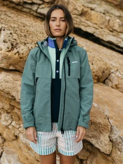 Fashion Finisterre Women's Stormbird Waterproof Jacket DeepSea