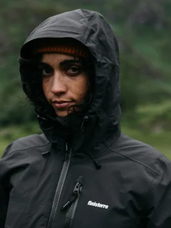 Shop Finisterre Women's Stormbird Waterproof Jacket Black