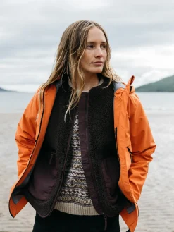 Clearance Finisterre Women's Stormbird Waterproof Jacket RedRust
