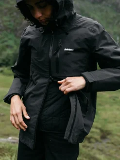 Shop Finisterre Women's Stormbird Waterproof Jacket Black